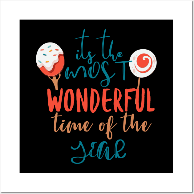 It's the most wonderful time of the year Wall Art by TeesByKimchi